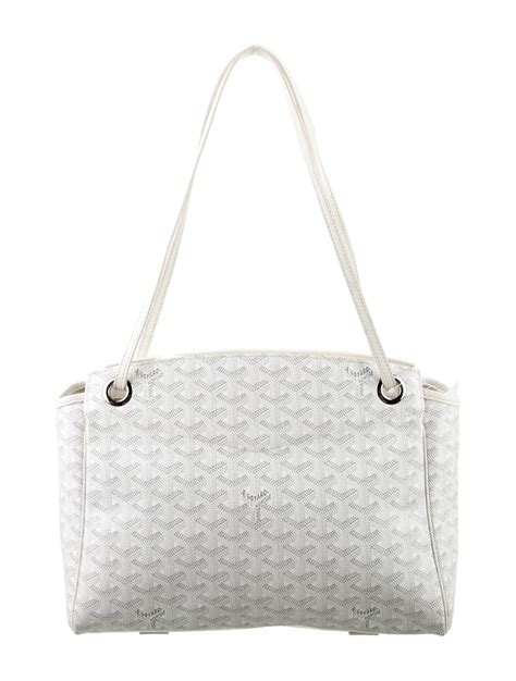 sac rouette goyard|white goyardine bag.